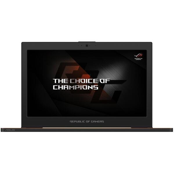 Laptop Gaming Asus ROG ZEPHYRUS GX501GI, FHD 144Hz 3ms G-Sync, Intel Core i7-8750H, 24GB DDR4, 512GB SSD, GeForce GTX 1080 8GB, Win 10 Home, Negru