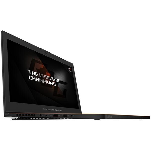 Laptop Gaming Asus ROG ZEPHYRUS GX501GI, FHD 144Hz 3ms G-Sync, Intel Core i7-8750H, 24GB DDR4, 512GB SSD, GeForce GTX 1080 8GB, Win 10 Home, Negru