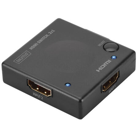 Spliter video Digitus Mini Switch HDMI 2-port, 1920x1080p FHD 3D, HDCP1.3