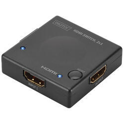 Mini Switch HDMI 2-port, 1920x1080p FHD 3D, HDCP1.3