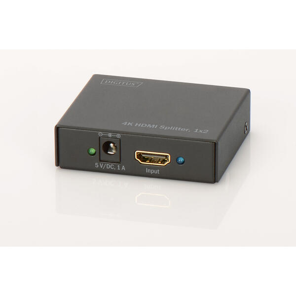 Spliter video Digitus Splitter HDMI 2-port, 4096x2160p 4K UHD 3D, HDCP1.3