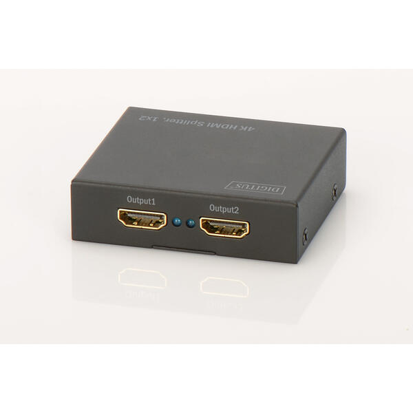 Spliter video Digitus Splitter HDMI 2-port, 4096x2160p 4K UHD 3D, HDCP1.3