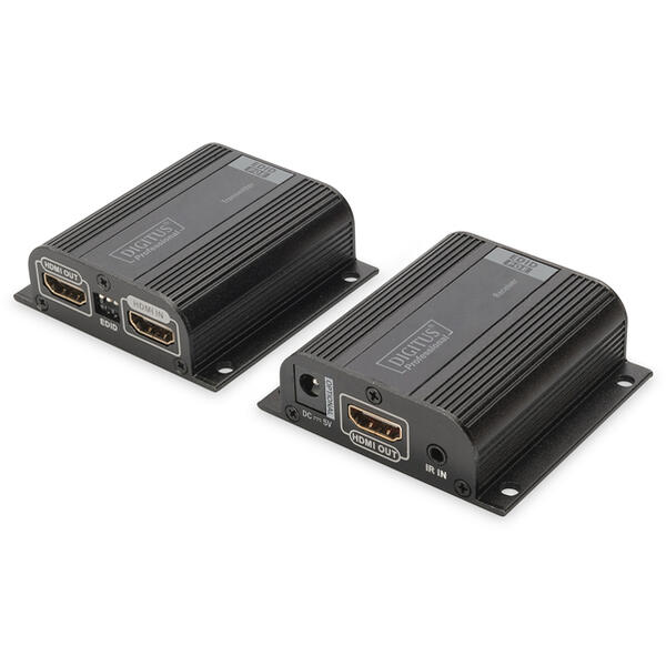 Spliter video Digitus Professional Extender HDMI - RJ45 pana la 50m Cat.6,6A,7 UTP, 1080p/60 Hz FHD 3D (SET)