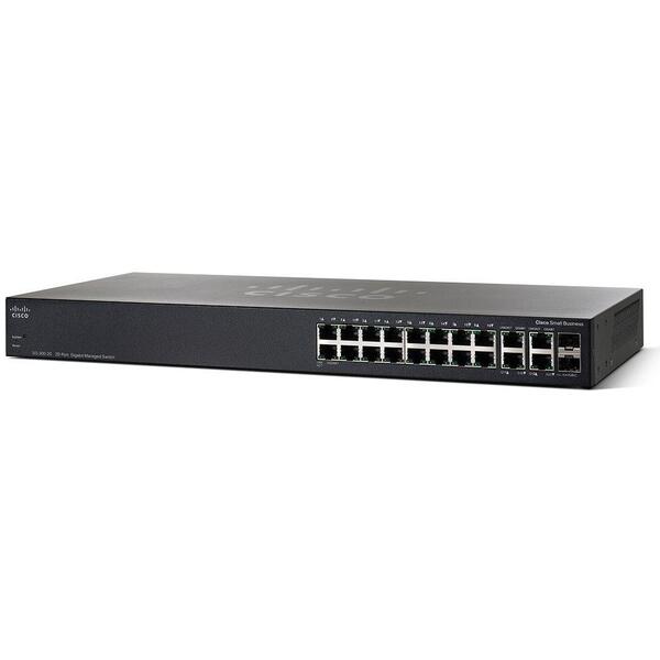 Switch Cisco SG350-20 20 Porturi Gigabit, Management L2/L3