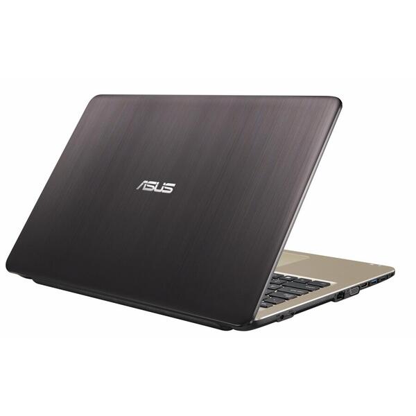 Laptop Asus VivoBook 15 X540MA, 15.6 inch HD, Intel Celeron N4000, 4GB DDR4, 256GB SSD, GMA UHD 600, Endless OS, Chocolate Black