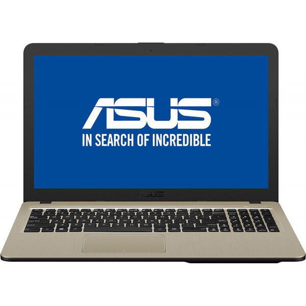 Laptop Asus VivoBook 15 X540MA, 15.6 inch HD, Intel Celeron N4000, 4GB DDR4, 500GB HDD, GMA UHD 600, Win 10 Home, Chocolate Black