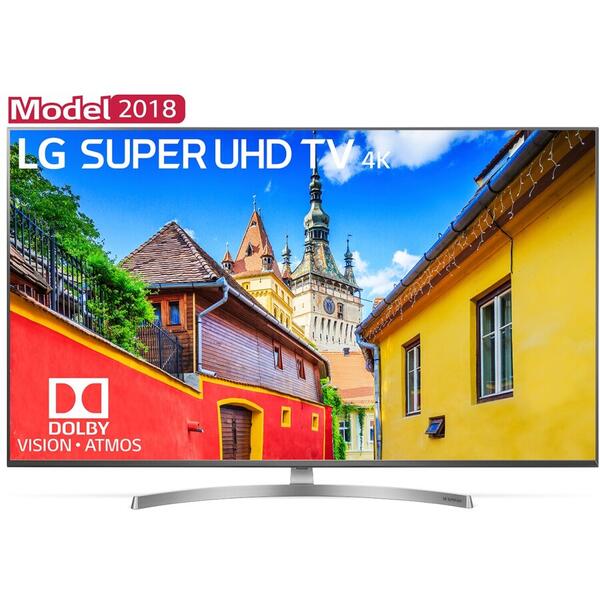 Televizor LED LG Smart TV 55SK8100PLA 139cm argintiu-negru 4K UHD HDR