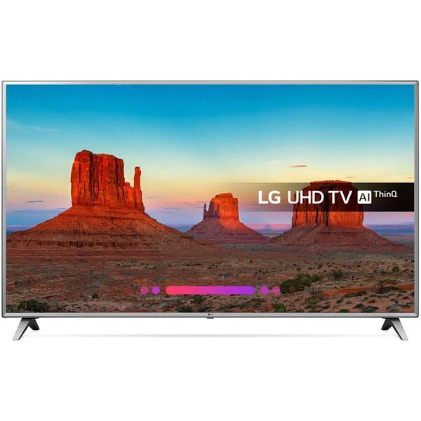 Televizor LED LG Smart TV 75UK6500 189cm argintiu 4K UHD HDR