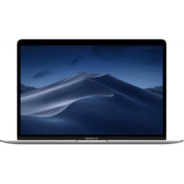 Laptop Apple New MacBook Air 13 Retina display 13.3 inch, Amber Lake Y i5 1.6GHz, 16GB, 256GB SSD, GMA UHD 617, MacOS Mojave, Silver