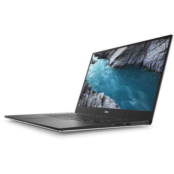 Laptop Dell XPS 15 (9570), 15.6 inch FHD, InfinityEdge, Intel Core i9-8950HK, 32GB DDR4, 1TB SSD, GeForce GTX 1050 Ti 4GB, Win 10 Pro, Silver