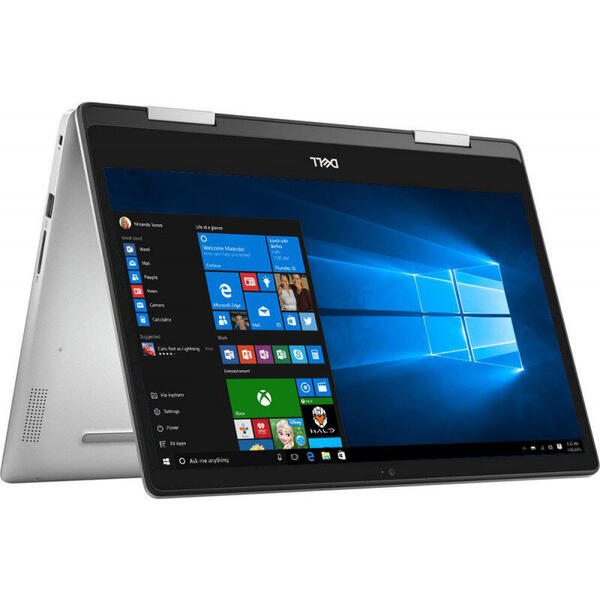 Laptop Dell Inspiron 5482, 14 inch FHD IPS Touch, Intel Core i7-8565U, 8GB DDR4, 256GB SSD, GeForce MX130 2GB, Win 10 Home, Platinum Silver