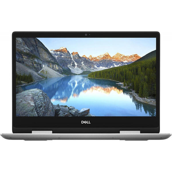 Laptop 2 in 1 Dell Inspiron 5482, 14 inch FHD IPS Touch, Intel Core i5-8265U, 8GB DDR4, 1TB + 16GB Intel Optane M.2 SSD, GMA UHD 620, Win 10 Home, Platinum Silver