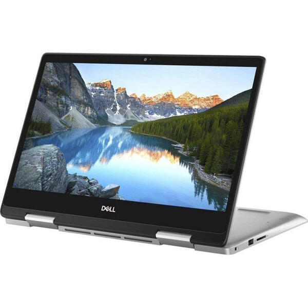 Laptop 2 in 1 Dell Inspiron 5482, 14 inch FHD IPS Touch, Intel Core i5-8265U, 8GB DDR4, 1TB + 16GB Intel Optane M.2 SSD, GMA UHD 620, Win 10 Home, Platinum Silver