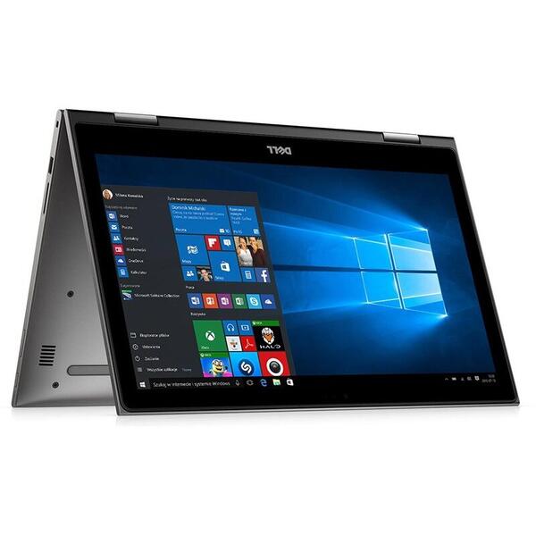 Laptop 2 in 1 Dell Inspiron 5579, 15.6 FHD IPS Touch, Intel Core i5-8250U, 8GB DDR4, 256GB SSD, GMA UHD 620, Win 10 Home, Gray