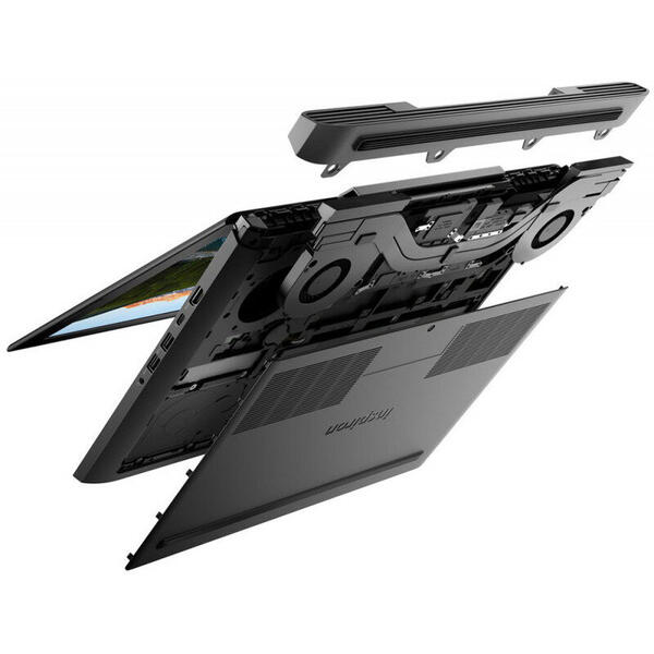 Laptop Gaming Dell G5 5587, 15.6 inch UHD IPS, Intel Core i7-8750H, 16GB DDR4, 1TB + 256GB SSD, GeForce GTX 1060 6GB, Linux, Black