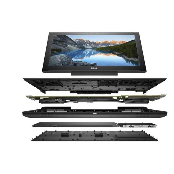 Laptop Gaming Dell G5 5587, 15.6 inch FHD, Intel Core i5-8300H, 8GB DDR4, 1TB + 128GB SSD, GeForce GTX 1050 Ti 4GB, Linux, Black