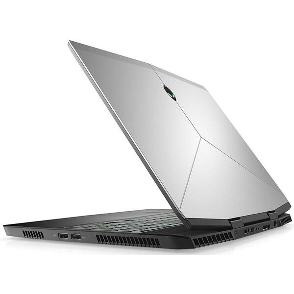 Laptop Gaming Dell Alienware M15, 15.6 inch UHD IPS, Intel Core i7-8750H, 32GB DDR4, 1TB SSHD + 1TB SSD, GeForce GTX 1070 8GB Max-Q, Win 10 Pro, Silver