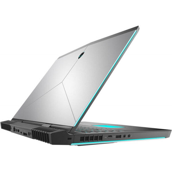 Laptop Gaming Dell Alienware 17 R5, 17.3 inch FHD IPS G-Sync, Intel Core i7-8750H, 8GB DDR4, 1TB 7200 RPM + 128GB SSD, GeForce GTX 1060 6GB, Win 10 Pro, Silver