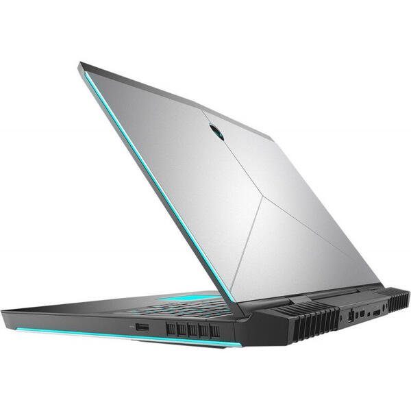 Laptop Gaming Dell Alienware 17 R5, 17.3 inch FHD IPS G-Sync, Intel Core i7-8750H, 8GB DDR4, 1TB 7200 RPM + 128GB SSD, GeForce GTX 1060 6GB, Win 10 Pro, Silver