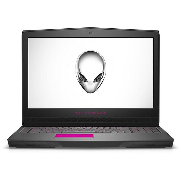 Laptop Gaming Dell Alienware 17 R4, 15.6 inch FHD 120Hz IPS G-Sync, Intel Core i9-8950HK, 16GB DDR4, 1TB 7200 RPM + 256GB SSD, GeForce GTX 1080 8GB, Win 10 Pro, Silver