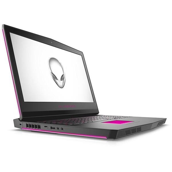 Laptop Gaming Dell Alienware 17 R4, 15.6 inch FHD 120Hz IPS G-Sync, Intel Core i9-8950HK, 16GB DDR4, 1TB 7200 RPM + 256GB SSD, GeForce GTX 1080 8GB, Win 10 Pro, Silver