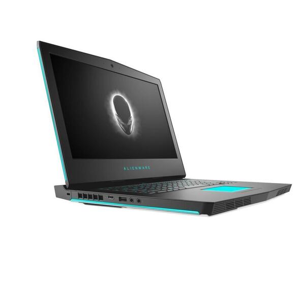 Laptop Gaming Dell Alienware 17 R4, 15.6 inch FHD 120Hz IPS G-Sync, Intel Core i9-8950HK, 32GB DDR4, 1TB 7200 RPM + 256GB SSD, GeForce GTX 1080 8GB, Win 10 Pro, Silver