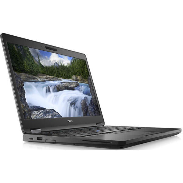 Laptop Dell Latitude 5490, 14 inch FHD, Intel Core i5-8250U, 16GB DDR4, 256GB SSD, GMA UHD 620, Linux, Black