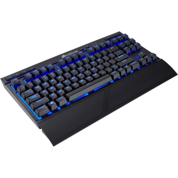 Tastatura Gaming Corsair K63 Wireless Blue LED, Mecanica, Cherry MX Red