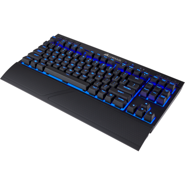 Tastatura Gaming Corsair K63 Wireless Blue LED, Mecanica, Cherry MX Red