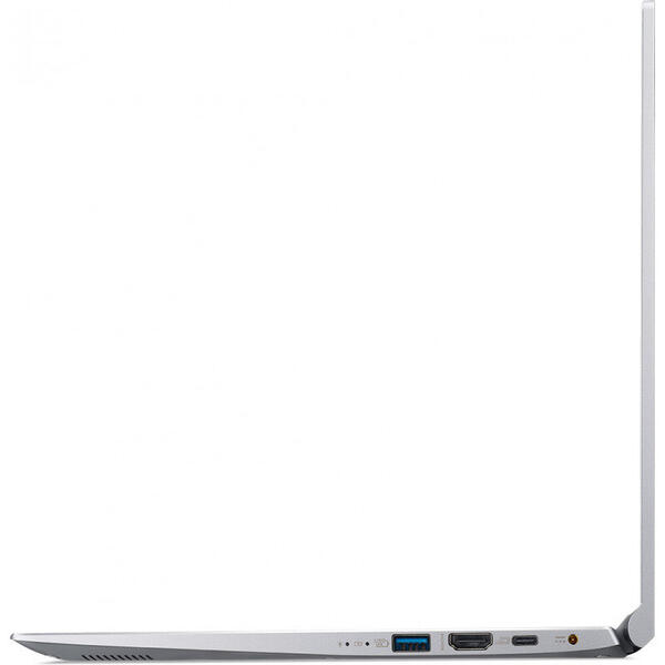 Laptop Acer Swift 3 SF314-55, 14 inch FHD IPS, Intel Core i5-8265U, 8GB DDR4, 256GB SSD, GMA HD 620, Linux, Silver