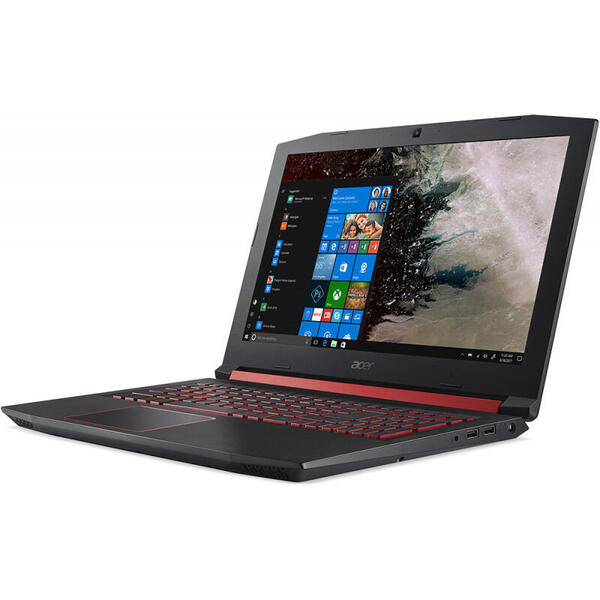 Laptop Acer Nitro 5 AN515-52, 15.6 inch FHD IPS, Intel Core i5-8300H, 8GB DDR4, 256GB SSD, GeForce GTX 1050 Ti 4GB, Linux, Black