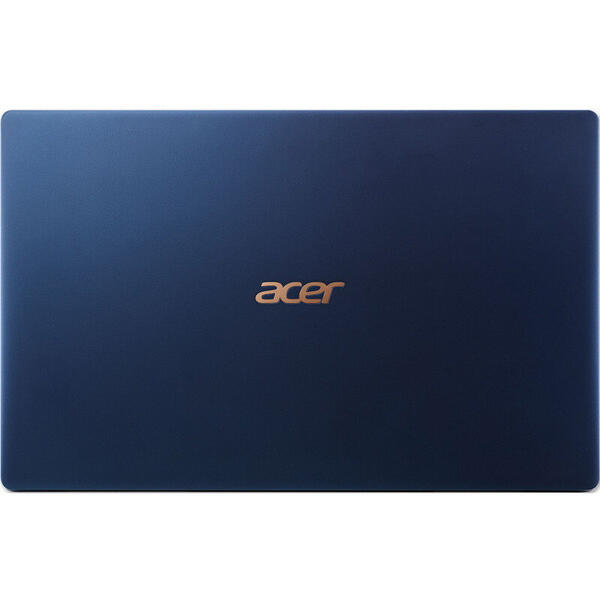 Ultrabook Acer Swift 5 SF515-51T, 15.6 inch FHD IPS Touch, Intel Core i5-8265U, 8GB DDR4, 256GB SSD, GMA UHD 620, Win 10 Home, Charcoal Blue