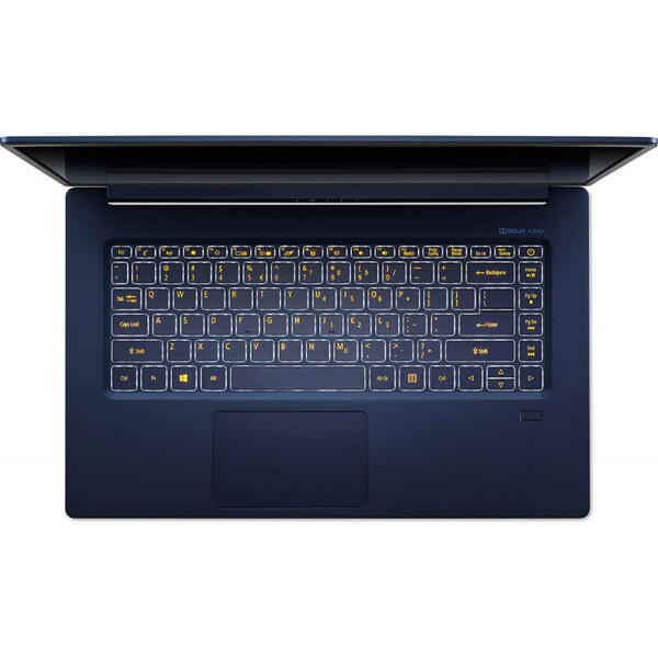 Ultrabook Acer Swift 5 SF514-52T, 14 inch FHD Touch, Intel Core i5-8250U, 8GB, 256GB SSD, GMA UHD 620, Win 10 Home, Charcoal Blue