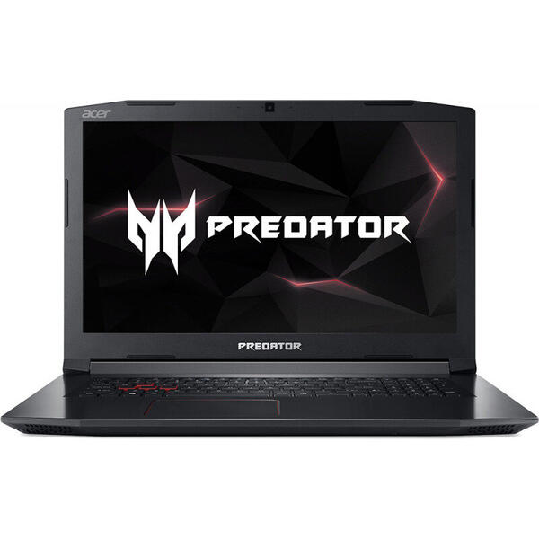 Laptop Gaming Acer Predator Helios 300 PH317-52, 17.3 inch FHD IPS, Intel Core i7-8750H, 8GB DDR4, 1TB HDD, GeForce GTX 1060 6GB, Linux, Black