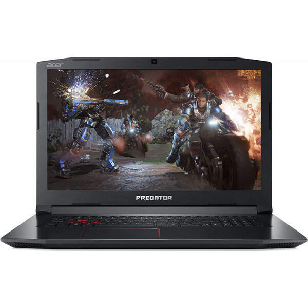 Laptop Gaming Acer Predator Helios 300 PH315-51, 15.6 inch FHD, Intel Core i7-8750H, 8GB DDR4, 256GB SSD, GeForce GTX 1050 Ti 4GB, Linux, Black