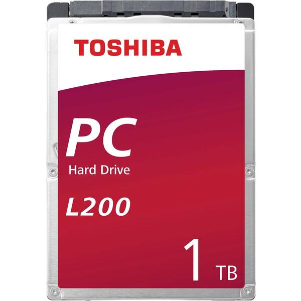 Hard Disk Notebook Toshiba L200, 1TB, SATA 3, 5400 RPM, cache 128MB, 7 mm ​Bulk