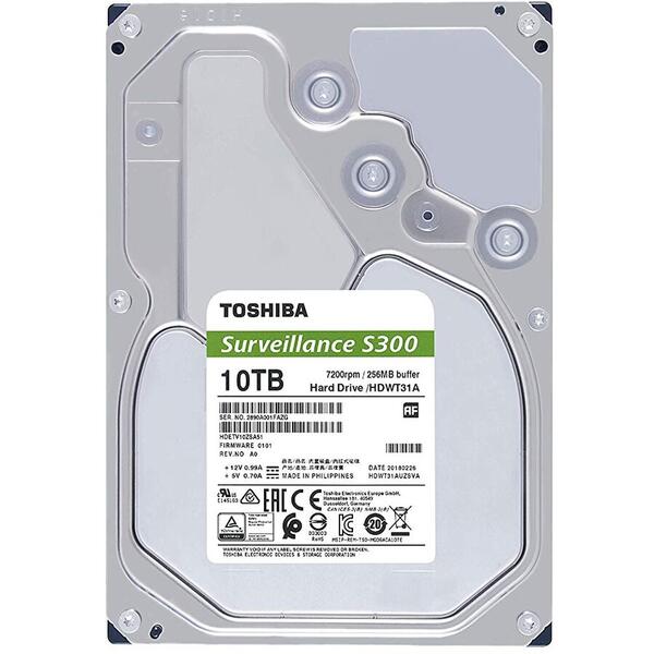 Hard Disk Toshiba S300 10TB SATA 3 7200RPM 256MB Bulk