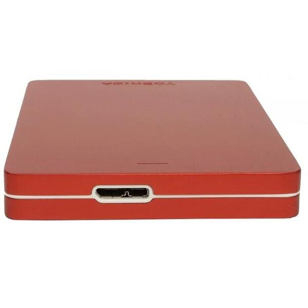 Hard Disk Extern Toshiba Canvio Alu 1TB, USB3.0 Red