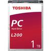 Hard Disk Notebook Toshiba L200 2,5 inch 1TB SATA 5400RPM 128MB Bulk