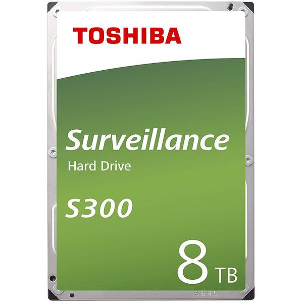 Hard Disk Toshiba S300 8TB SATA 3 7200RPM 256MB Bulk