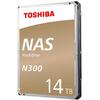 Hard Disk Toshiba N300 14TB SATA 3 7200 Rpm, 256MB, Recomandat pentru NAS
