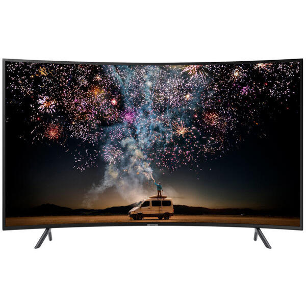 Televizor LED Samsung Smart TV Curbat 55RU7302 138cm 4K UHD HDR, Negru