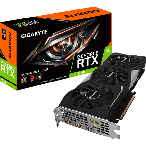 Placa video Gigabyte GeForce RTX 2060 GAMING OC PRO 6GB GDDR6 192-bit