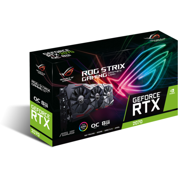 Placa video Asus GeForce RTX 2070 STRIX GAMING A8G 8GB GDDR6 256-bit