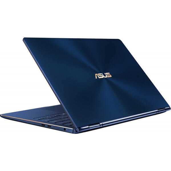 Laptop 2 in 1 Asus ZenBook Flip 13 UX362FA, 3.3 inch FHD Touch, Intel Core i7-8565U, 16GB, 512GB SSD, GMA UHD 620, Win 10 Home, Royal Blue