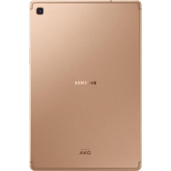 Tableta Samsung SM-T725 Galaxy Tab S5e, 10.5 inch Multi-touch, Snapdragon 670 2.0GHz Octa Core, 4GB RAM, 64GB flash, Wi-Fi, Bluetooth, 4G, GPS, Android 9.0, Gold