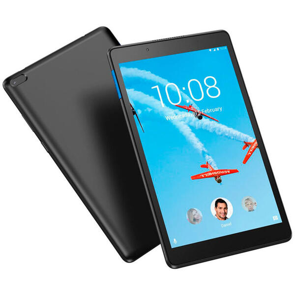 Tableta Lenovo Tab E8, 8 inch IPS Multi-touch, Cortex A-53 1.3GHz Quad Core, 1GB RAM, 16GB flash, Wi-Fi, Bluetooth, Android 7.0, Slate Black