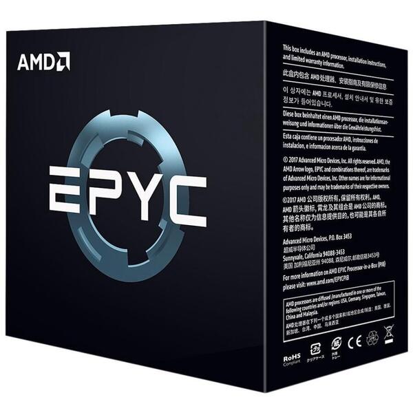 Procesor Server AMD EPYC 24-CORE 7401P 3.0GHZ/SKT SP3 64MB CACHE 170W WOF IN