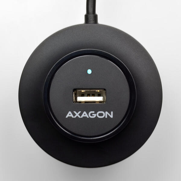 Hub USB AXAGON HUE-X6GB, 4x USB2.0 + Micro USB OTG Black