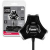 Hub USB AXAGON HUE-X3B 4x USB2.0 TRINITY Black